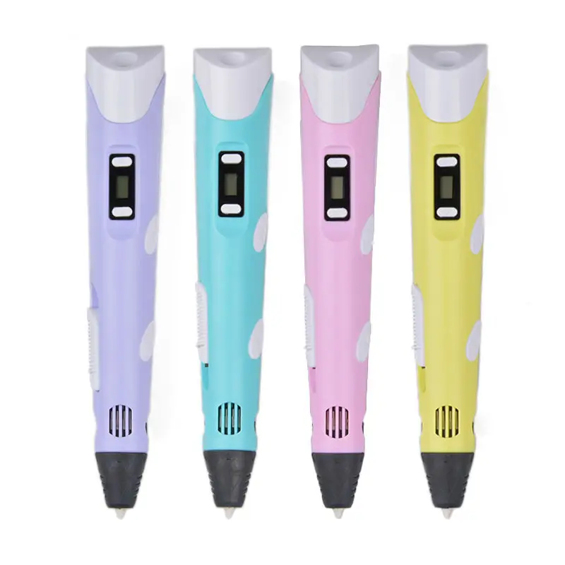 

2017Christmas Gift 3D Printer Pen 2nd Generation LCD Drawing Printing Pen Intelligence Toys 3d Pen With 100m ABS Filament 1.75mm