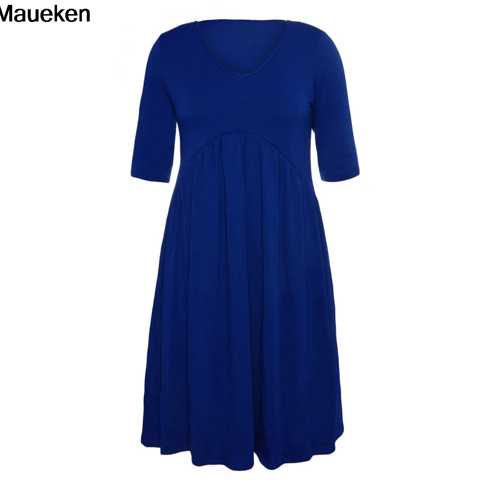 Robe red Côté Midi Stretch Ruché Femmes Mode Swing Casual Robes Longues yellow O Manches green Cou Drapé Poches Pull gray 4 blue Black 3 xwwqBa0f