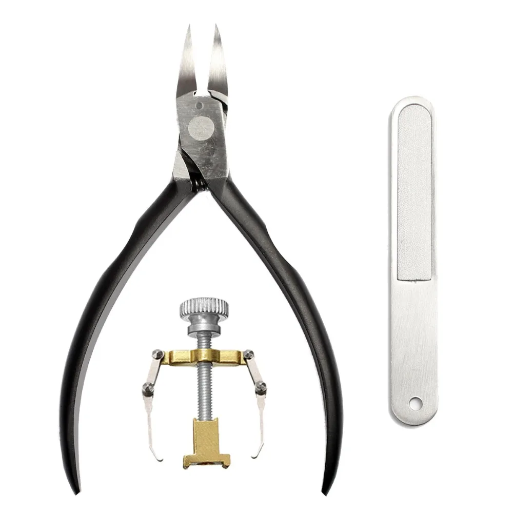 

Foot Care Tool 3Pcs/Set Ingrown Toe Nail Correction Tool Manicure Sharp Nipper Clipper Pedicure