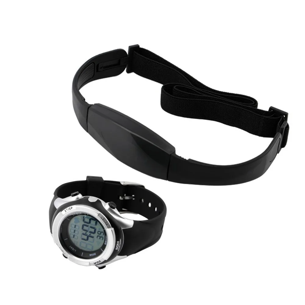 

Outdoor Cycling Sport Wireless Heart Rate Monitor Fitness 1 Set Chest Transmitter Strap Digital Watch Reloj Inteligente