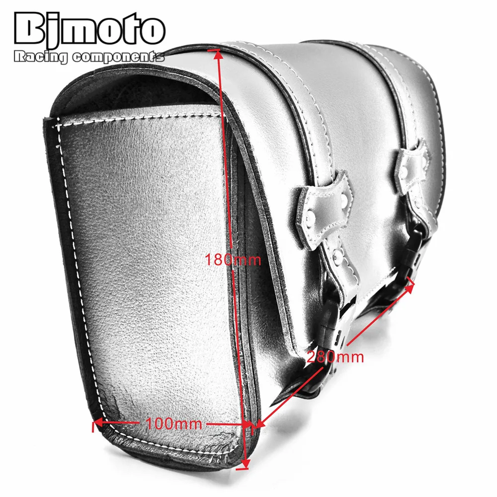 Bjmoto универсальное седло для мотоцикла кожаная сумка хранения инструментов Harley