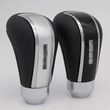 Aluminum alloy Leather Racing 5 Speed Manual Shifter Lever Gear Shift Knob Cover Stitch For Mitsubishi Mazda Honda Acura Toyota