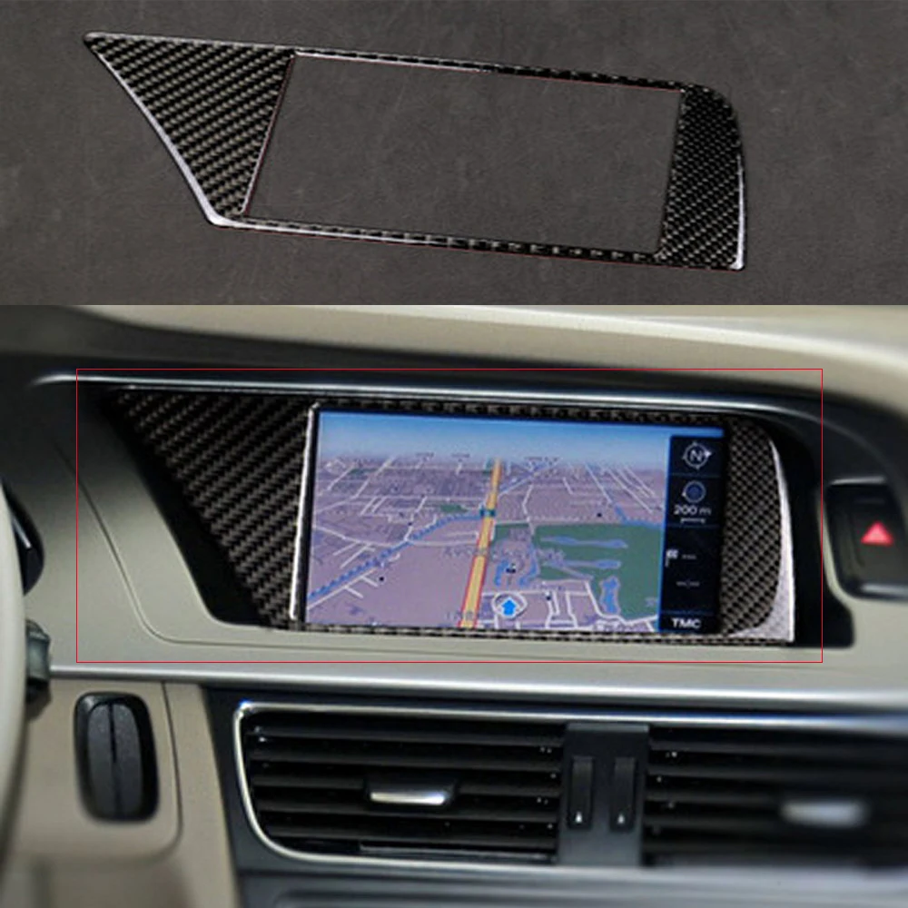 

Auto GPS Navigation Screen Frame For Audi A4 B8 A5 2009-2016 Car GPS Navigation Cover Sticker Car Interior Decals