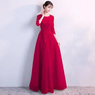 Новое женское вечернее Короткое бальное платье с v-образным вырезом - Цвет: wind red04