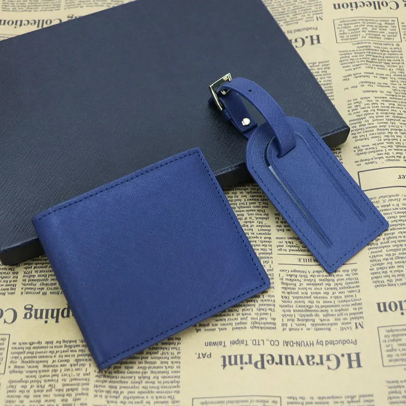 Kopen Nieuwkomers Monogram Beginletters Echt Saffiano Lederen Mannen Portemonnee Korte Portemonnee Bifold Portemonnee