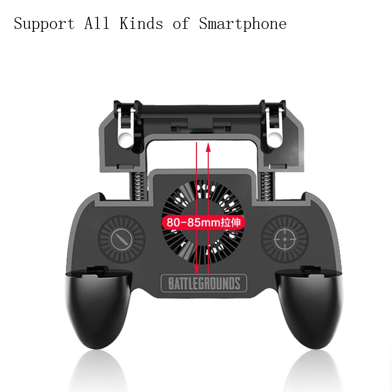 Pubg Controller Gamepad Pubg Mobile Trigger L1r1 Shooter Joystick Game Pad Phone Holder Cooler Fan With 2000/4000mah Power Bank