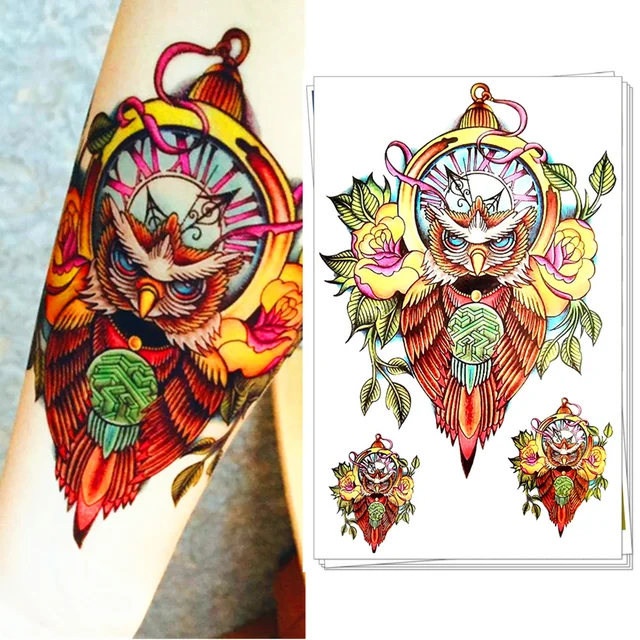 M-Theory 17 Style Tribal Temporary Tattoo Body Art, Night Hawk Owl , Flash Tattoo Sticker 12x20cm Swimsuit Bikini Makeup M-Theory 17 Style Tribal Temporary Tattoo Body Art, Night Hawk Owl , Flash Tattoo Sticker 12x20cm Swimsuit Bikini Makeup