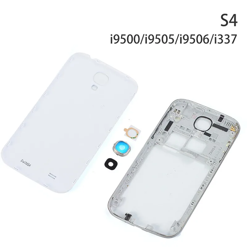 

New S4 Middle Frame Housing For Samsung Galaxy i9505 i9500 i9506 i337 Mid Plate Bezel With Power Volume Key Black/Gold/Sliver