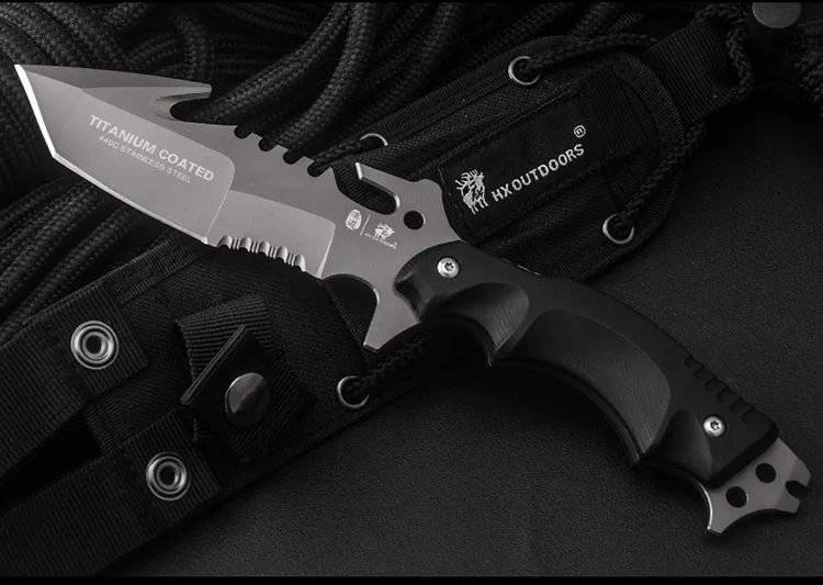 HX на открытом воздухе тактический нож для походов и выживания, высокое качество Охота выживания тактический нож джунгли выживания Хищник ножи