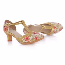 Женские туфли для Бальных и латиноамериканских танцев на каблуке 5,5/7,5 см; женские вечерние туфли для танцев в стиле Самба Танго; VA30847