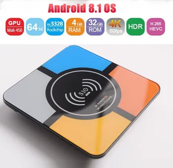 

Android 8.1 TV Box R-TV Box S10 PLUS RK3328 Quad core 4GB 32GB Wifi 4K H.265 USB3.0 Smart Set top TV Box