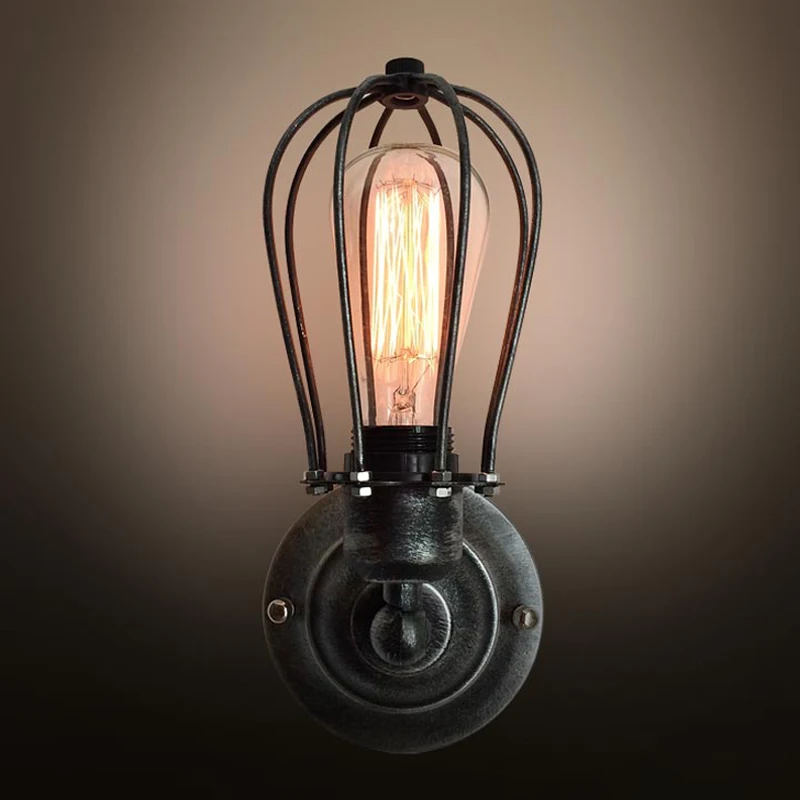 westmenlights DIY handmade Creative cage Wall sconces Vintage rustic