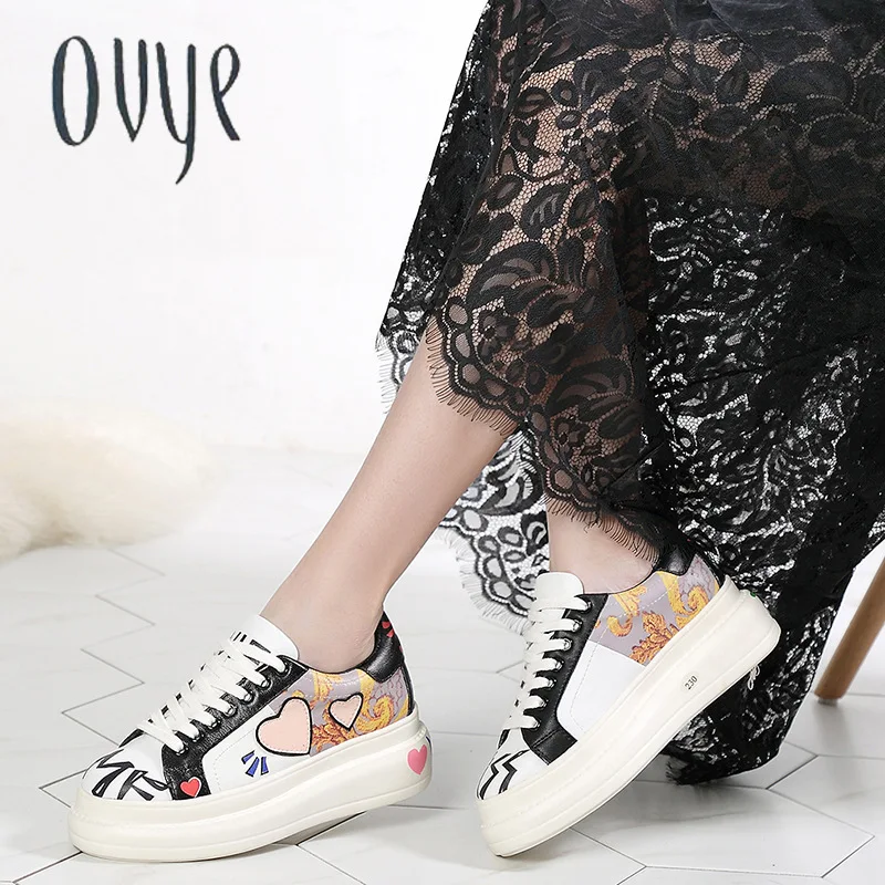 MSSTOR 2018 New Fashion Women's Running Shoes Genuine Leather Casual Sport Shoes Woman Brand Athletic Walking Ladies Sneakers