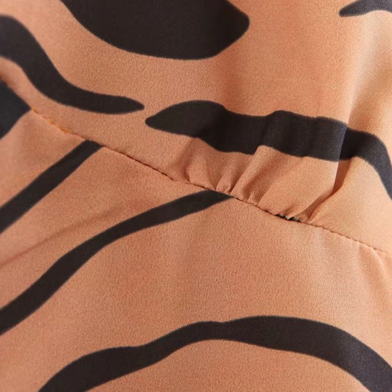 Летние винтажные Женские топы и блузки с длинным рукавом, укороченный топ с тигром, полосатая шифоновая блузка, женские рубашки, туника, женские топы