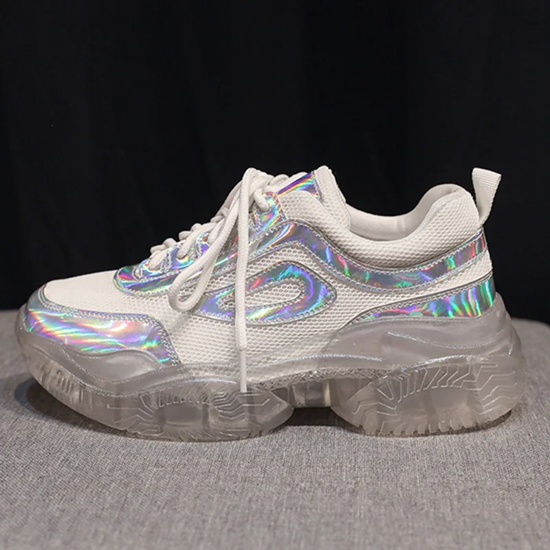 

Spring Fashion Chunky Sneakers Women Casual Shoes Platform Shoes Women Sneakers Ladies Clear Heel White Trainers Chaussure Femme