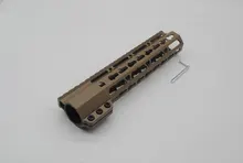 TriRock Новый 9 дюймов Длина тонкий свободное плавание handguard Рельсовая система крепления подходит для AR-15 .223/5.56 винтовка в Tan/ fde по цвету