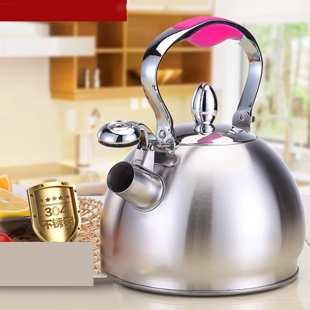 Tea Kettle Whistling Tea Kettle Teapot Design Quick Boiling Rust Resistant Durable Stainless Steel Whistle Stove Top Pot Teaware