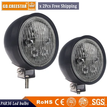 

PAR36 Round LED Flood Wide Beam 12V 24V Bulb For Truck Tractor Aviation Work Light 18W led agriculture lights for Case IH x2pcs