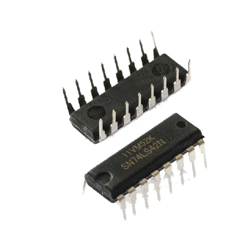 

2 шт. SN74LS42N 74LS42 IC 4-линейный BCD/DEC DECOD 16-DIP новый