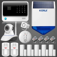 Chuangkesafe dispositivo 2016 Hot G90B muti-lengua WiFi GSM GPRS Wireless Intruder sistema de alarma Antirrobo + Ip + Sirena Solar