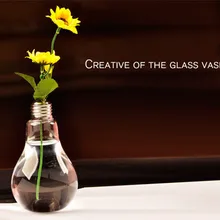 60 шт. модные Лампочка прозрачная стеклянная ваза современная мода гидропоника ваза для цветов ваза украшения