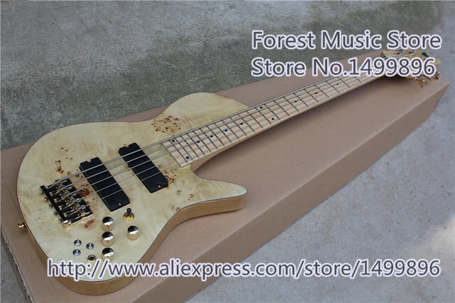 Best price at $456 Cheap New Arrival China Neck Through Ash Guitar 5 String Fodera Emperor Electric Bass Guitar Free Shipping
