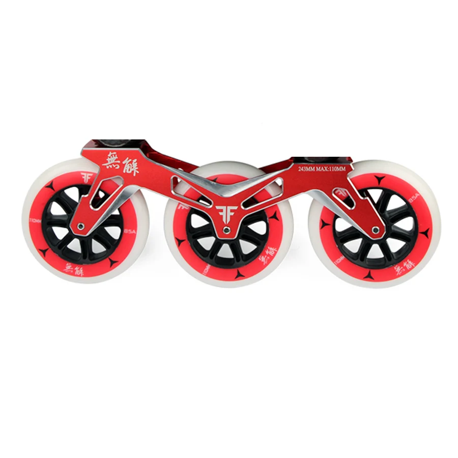 الألومنيوم 7000 مضمنة تزلج السرعة إطارات ل 3X110 مللي متر عجلات الشارع شحن أحذية التزلج Competetion ل سرعة سباق Patines حوض