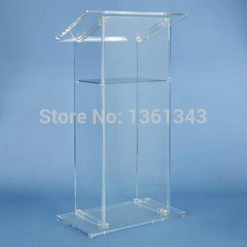 Clear acrylic podium/Custom .acrylic podium Acrylic Lectern/Plexiglass