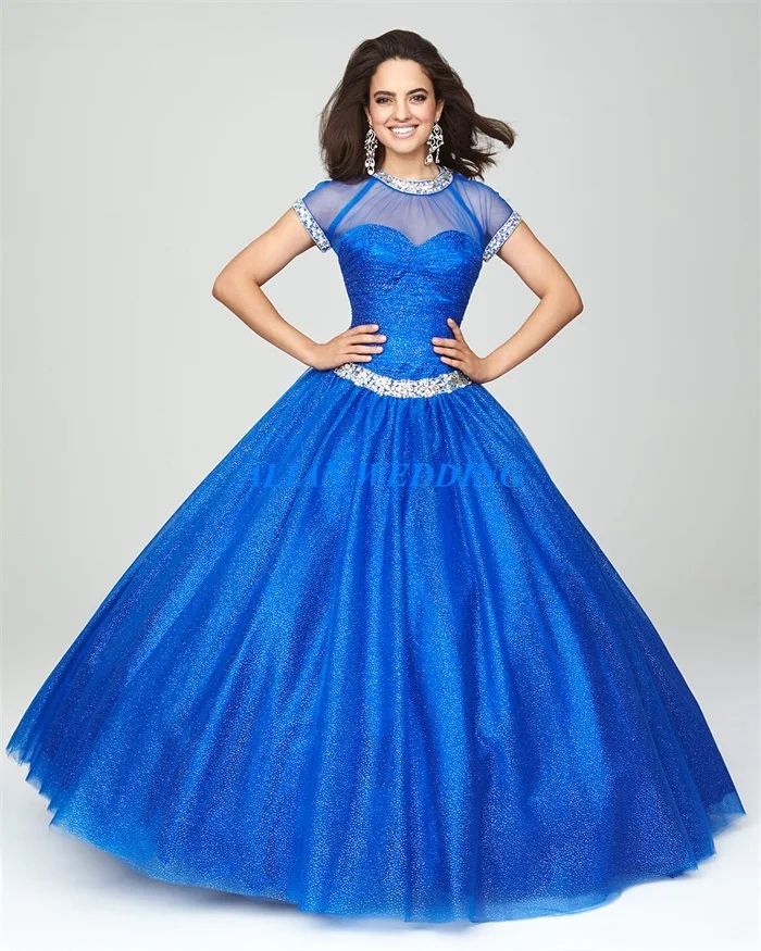Latest Design Vintage Quinceanera Dresses with Sleeve 2015 Bling Beaded