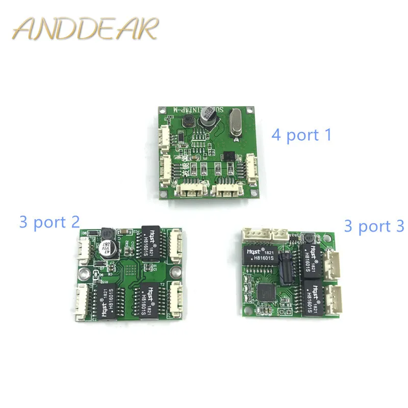 Мини PBCswitch модуль управления воспроизведением OEM мини-размер 3/4 порты сетевые