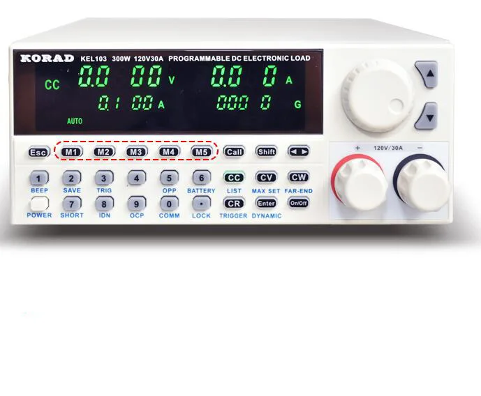 Koop KORAD KEL103 Professionele elektrische programmering Digitale Controle DC Belasting Elektronische Belastingen Batterij Tester Load 300W 120V 30A