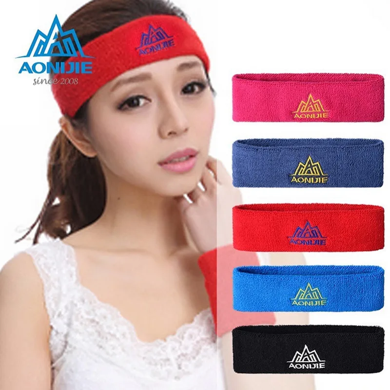 Sports Headband Cotton Hairband Elastic Sweatbands Yoga Gym Hair Head