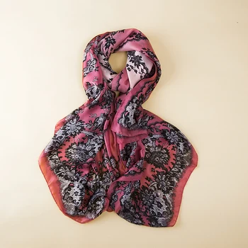 

Phertiful Silk Scarf Print Lace Wrap Scarves Foulard Shawl Hijab Luxury Brand Bufandas Cape Head Scarves Oversize Beach Towel73