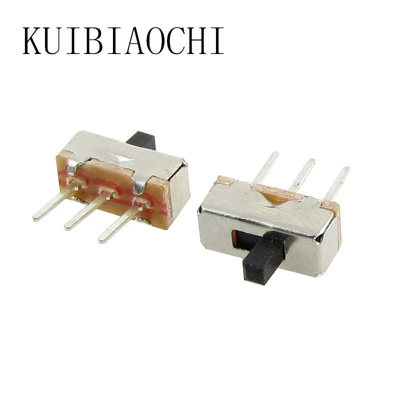 100pcs Toggle Switch Micro Slide 3P 1P2T SPDT 0.5A 50V DC Handle length: 3MM Interruptor on-off 1 Way 2 Band | Обустройство дома