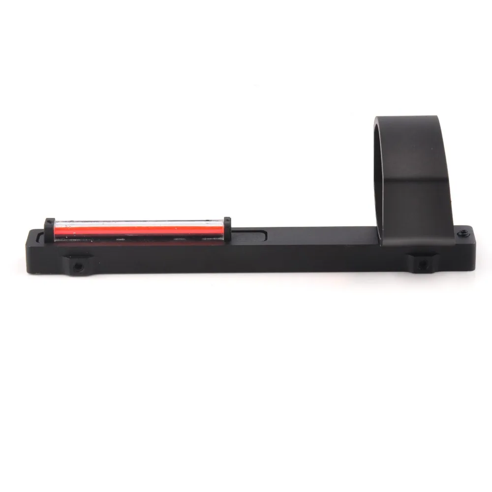 Óptica de Fibra Scope para Espingardas Vermelha Sight Trilho Base Montagem Caça Tiro 1x40 Dot Rib 7 1x40 óptica de fibra vermelha dot sight