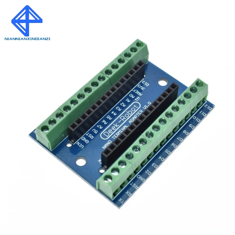 Стандартная Клеммная плата адаптера для Arduino Nano 3,0 V3.0 AVR ATMEGA328P ATMEGA328P-AU модуль расширения