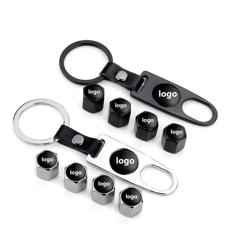 

1 set Car decoration American new wrench leather buckle modified metal valve tire decorative valve cover