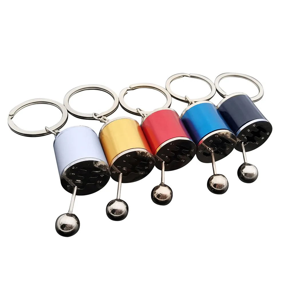 

2018 Car Key Rings Car-styling Gear Knob Gear Shift Gear Stick Gear Box Metal Key Chain Keyfob Car Keyring Gift drop shipping