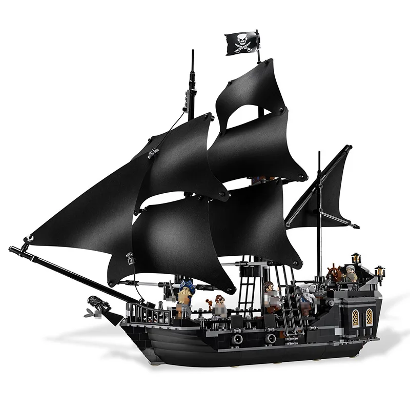 

Pirates of the Caribbean the Black Pearl Boat Building Blocks compatible Legoings Pirates Ship 4184 Toy for Children