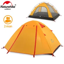 Naturehike сверхлегкий кемпинг палатка для отдыха на открытом воздухе двойной слой водонепроницаемый 2 человек палатка кемпинг 3 сезона
