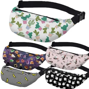 

2019 Newest Hot Lady Floral Waist Fanny Pack Belt Bag Hip Bum Key Phone Purse Charm Belt Mini Portable Waist Packs