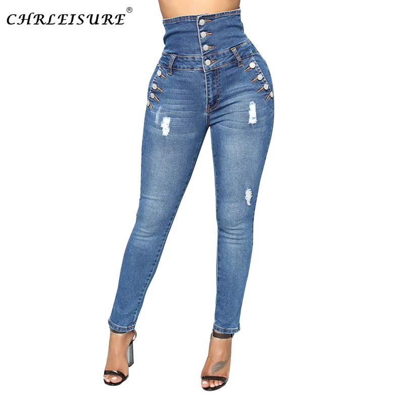 CHRLEISURE джинсы с высокой талией для мам, большие размеры, женские узкие джинсы, уличная одежда, Джинсы бойфренда, потертые обтягивающие джинсы, винтажные джинсы