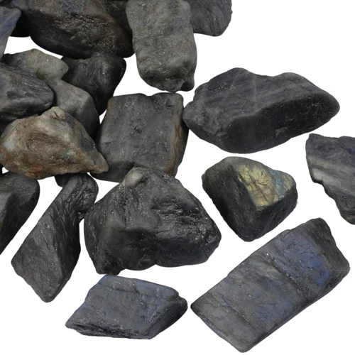 TUMBEELLUW 1lb(460 г) натуральный кристалл кварца необработанный камень, необработанные камни неправильной формы для кабирования, кувырки, резки, лапидария - Цвет: Labradorite