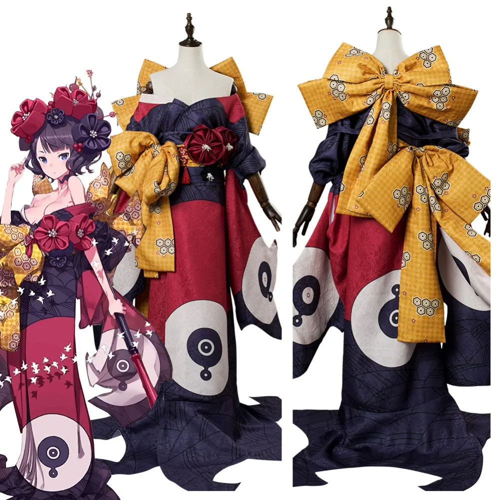 FGO Fate Grand Order костюм для косплея Кацусика Хокусай костюм для косплея