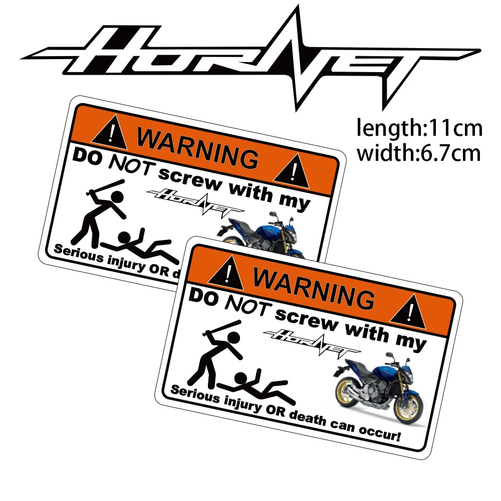 

KODASKIN Motorcycle Cheap Creative Warning Sticker Decal for Honda CB599 CB600 HORNET