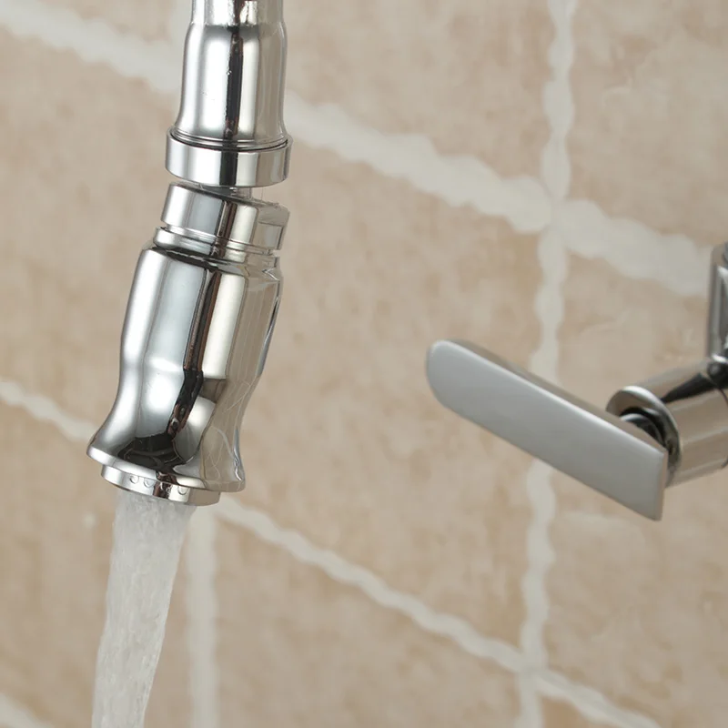 Mttuzk Free Shipping In Wall Mounted Brass Kitchen Faucet Fold