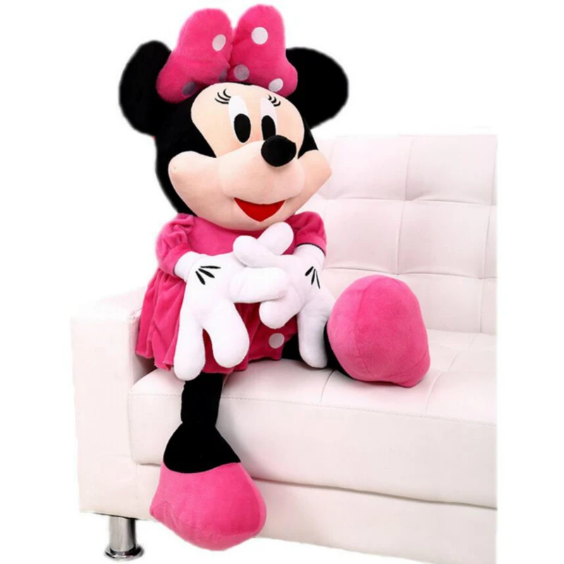 Poupee En Peluche Minnie Mouse De 50 Cm Poupee En Peluche Douce Jouets De Bebe Dessin Anime Pour Cadeau D Anniversaire Pour Enfants Aliexpress