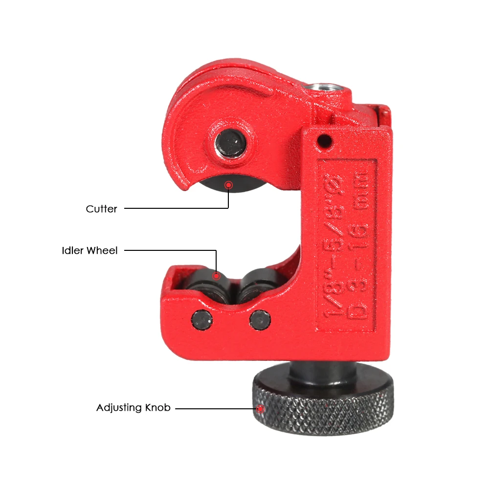 Мини Труба и труборез Регулируемый Трубный резак диаметром 3-16 мм(1/"-5/8") сверхмощный Промышленный класс для охлаждения