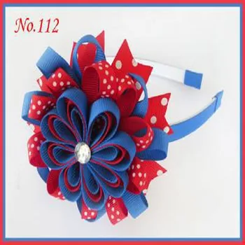 

20 blessing good girl 3.5" B- Bird's Nest Hair Bow with 3/8 grosgrain ribbon handcustomize FREE Shipping accessories