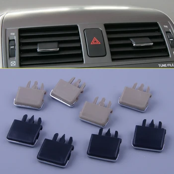 

4Pcs/SET Car Center Dash A/C Vent Louvre Blade Slice Air Conditioning Leaf Clip For Toyota Corolla 2004 2005 2006 - 2009 2010